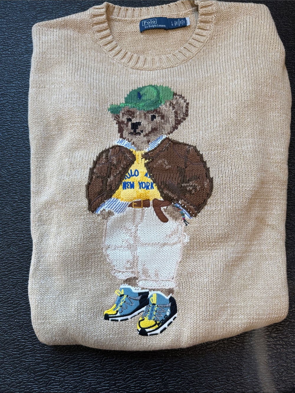 Polo Ralph Lauren Polo Bear Cotton Crewneck Sweater – Size Large $398 - Picture 5 of 10